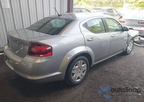 2014 Dodge Avenger Se из США, поврежденный, VIN 1C3CDZAB5EN144339